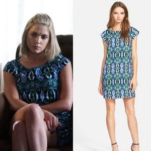 Sam Edelman Illusion Panel Shift Dress - Geometric Snake Print